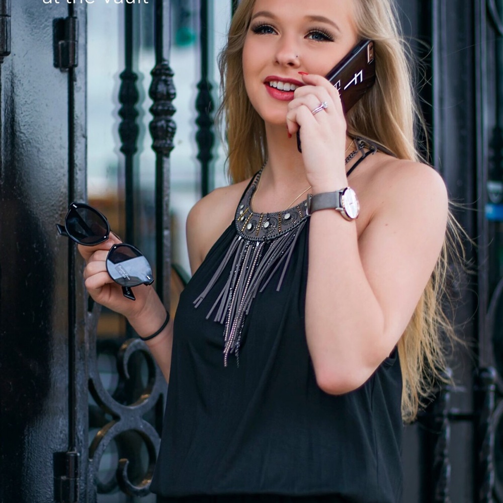 Black one size fits most romper shorts